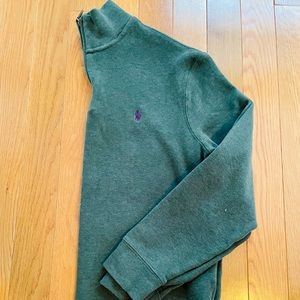 Mens POLO Ralph Lauren 1/4 zip sweater size L